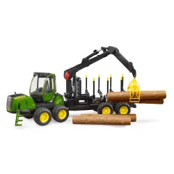 Žaislinis BRUDER miško traktorius John Deere 1210E 02133