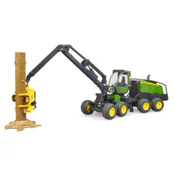 Žaislinis BRUDER miško traktorius John Deere 1270G su rąstu 02135