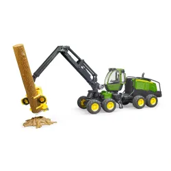 Žaislinis BRUDER miško traktorius John Deere 1270G su rąstu 02135