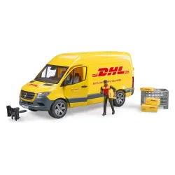 Žaislinis BRUDER MB Sprinter DHL kurjeris 02671