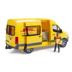 Žaislinis BRUDER MB Sprinter DHL kurjeris 02671