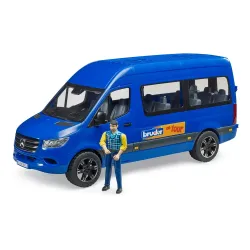 Žaislinis BRUDER turistinis autobusiukas MB Sprinter su figūrėle 02681