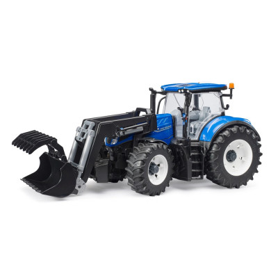 Žaislinis BRUDER traktorius New Holland T7.315 su krautuvu 03121