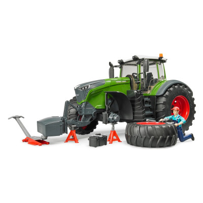 Žaislinis BRUDER traktorius Fendt 1050 Vario su mechaniku ir įrankiais 04041