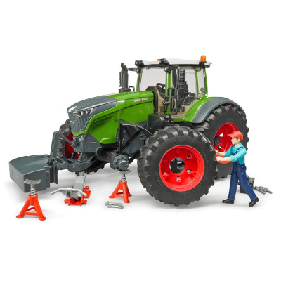 Žaislinis BRUDER traktorius Fendt 1050 Vario su mechaniku ir įrankiais 04041